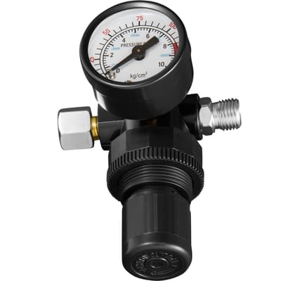 Manometer / Reduktionsventil - sort