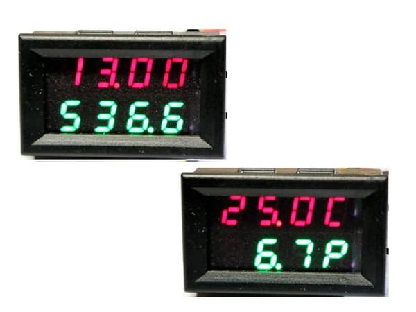 4 in 1 Volt + Amp + Temp + Watt 0-33V + 0-10A DC Digital lcd