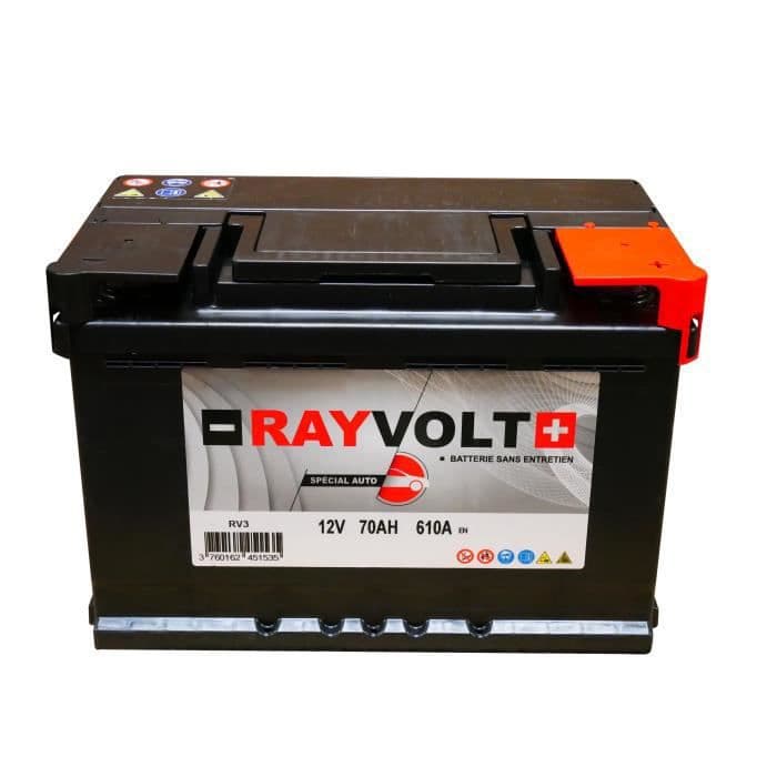 RAYVOLT RV3 70AH 610A bilbatteri