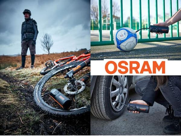 Osram TYREinflate 2000 laddningsbar kompressor däckpump ficklampa