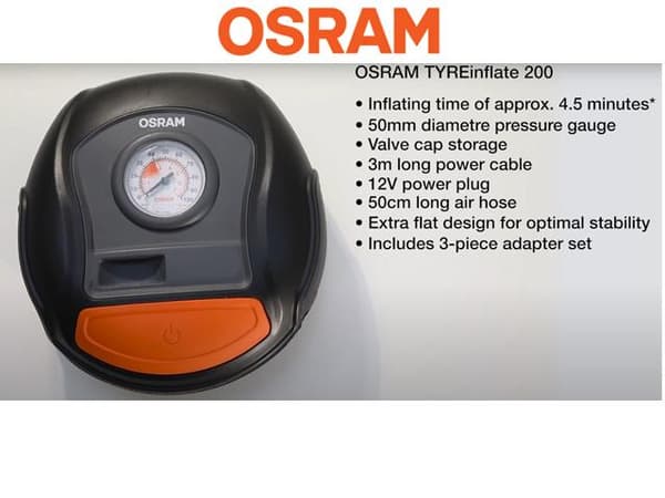 Osram TYREinflate 200 kompressor däckpump 12 volt