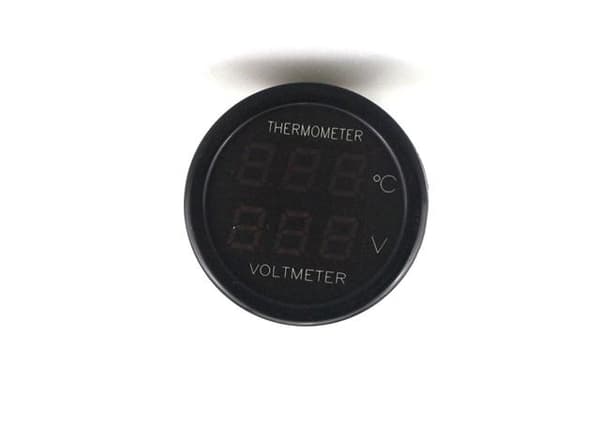 Voltmätare + Temp 4-30v DC bil båt husbil husvagn