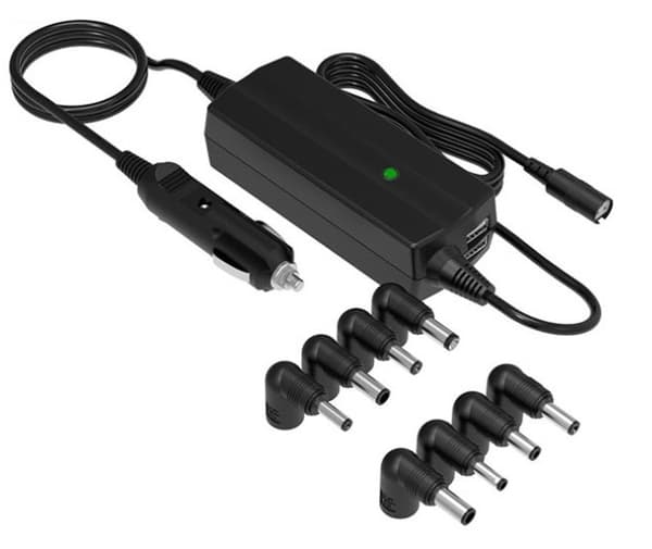 Universal laptopladdare till bil, 8 kontakter