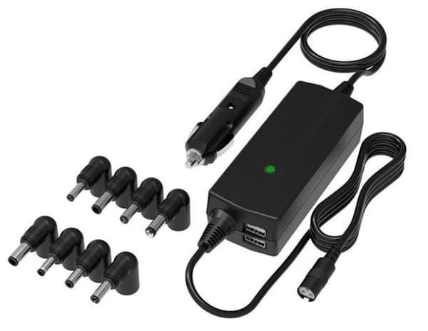 Universal laptopladdare till bil, 8 kontakter