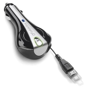 Cellularline Biloplader 12V microUSB med flexikabel