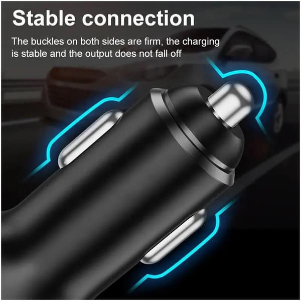 snabbladdare PD Type C + 2x USB QC3.0  bil båt husbil husvagn