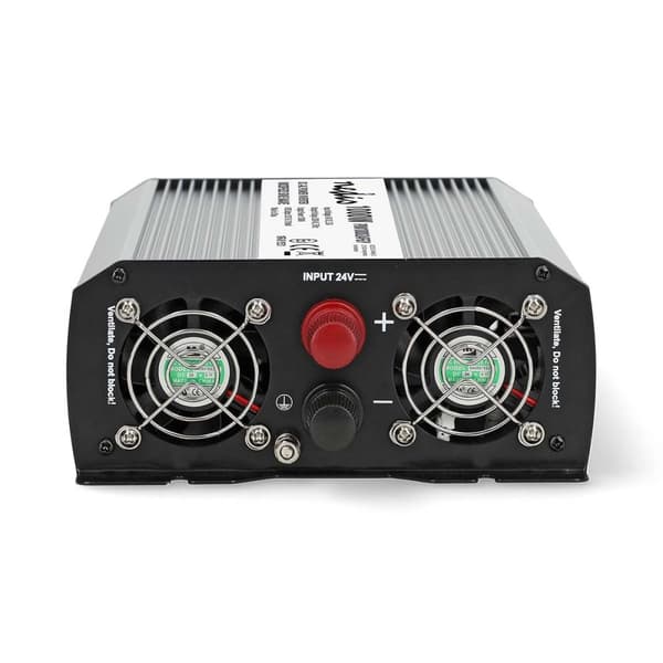 Nedis Invertteri Muunnettu Siniaalto | Tulojännite: 24 V DC | Laitteen lähtövirran liittimet: Type F (CEE 7/3) / USB-A | 230 V AC 50 Hz | 1000 W | Läh