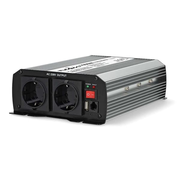 Nedis Invertteri Muunnettu Siniaalto | Tulojännite: 24 V DC | Laitteen lähtövirran liittimet: Type F (CEE 7/3) / USB-A | 230 V AC 50 Hz | 1000 W | Läh