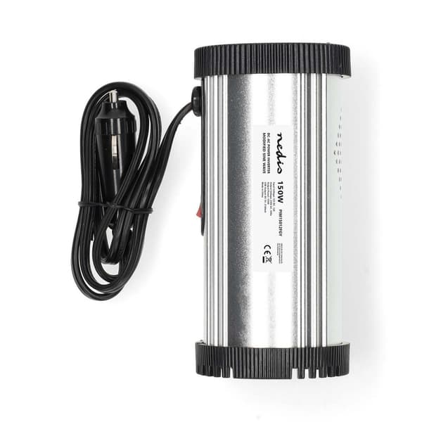 Nedis Invertteri Muunnettu Siniaalto | Tulojännite: 12 V DC | Laitteen lähtövirran liittimet: Type F (CEE 7/3) / USB-A | 230 V AC 50 Hz | 150 W | Läht