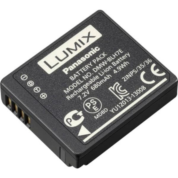 Kamerabatteri Panasonic DMW-BLH7E, DMW-BLH7 7.2 V 680 mAh DMW-BLH7E