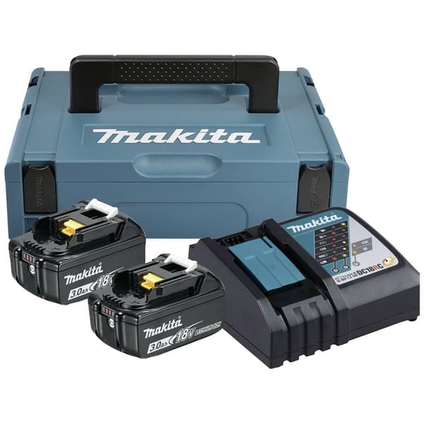 Makita 197952-5 Verktygsbatteri och laddare 18 V 3 Ah Li-Ion