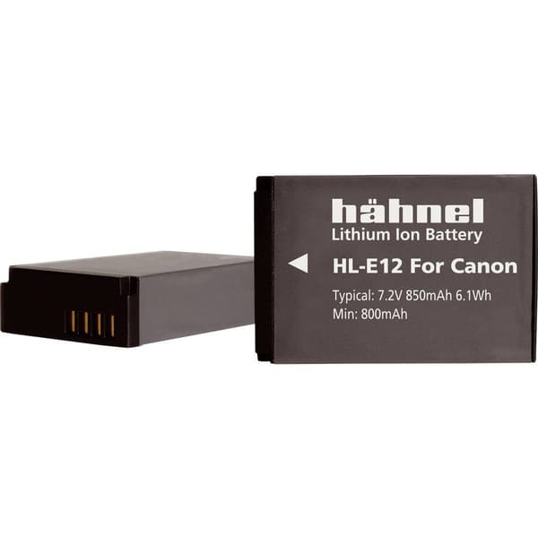 Hähnel Fototechnik HL-E12 Kamerabatteri Ersättning originalbatteri LP-E12 7.2 V 850 mAh