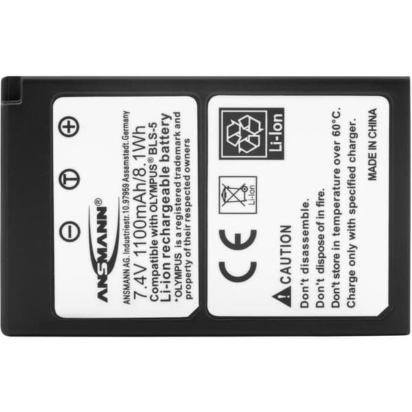 Ansmann A-Oly BLS-5 Kamerabatteri Ersättning originalbatteri BLS-5 7.4 V 1100 mAh