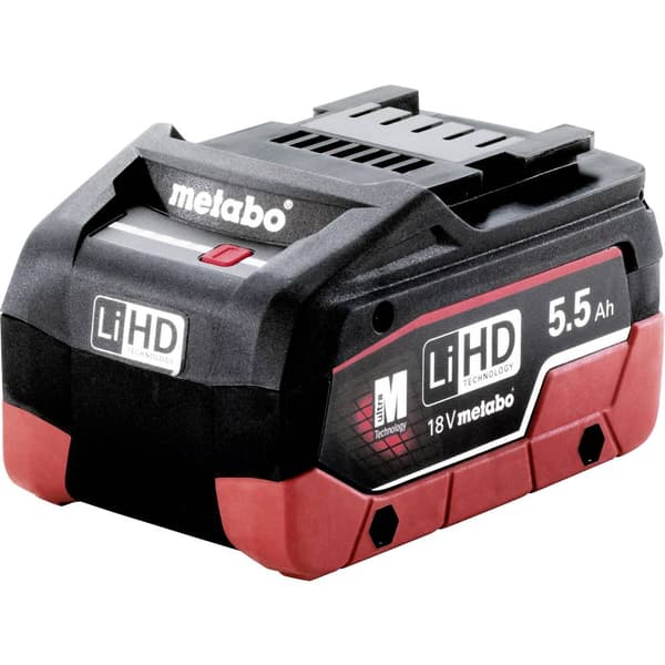 Metabo LiHD Akkupack 18 V - 5,5 Ah AIR COOLED 625368000 Verktygsbatteri 18 V 5.5 Ah LiHD