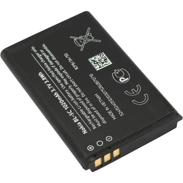 Nokia,Mobilbatteri BL-5C Nokia 1200, Nokia 1208, Nokia 1209, Nokia 1650, Nokia 1680 classic, Nokia 2310, Nokia 2323 cla