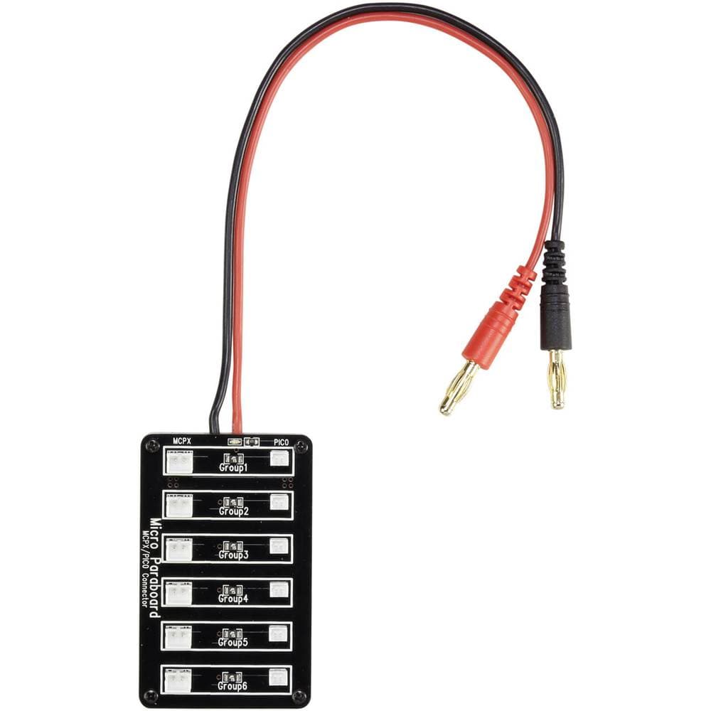 LiPo Laddningskort Utförande laddare: Banankontakt Utförande laddningsbart batteri: Micro JST, JST-PH VOLTCRAFT QS-PCB0