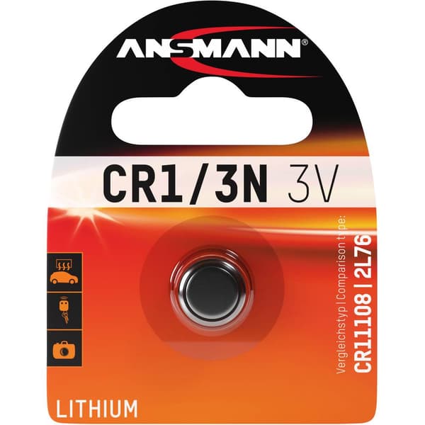 Ansmann Knappcell CR 1/3 N 3 V 1 st Litium CR1110