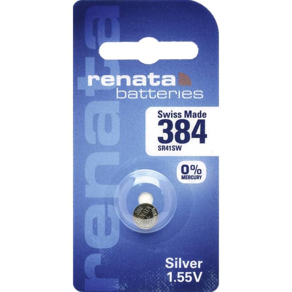 Renata Knappcell 384 1.55 V 1 st 45 mAh Silveroxid SR41