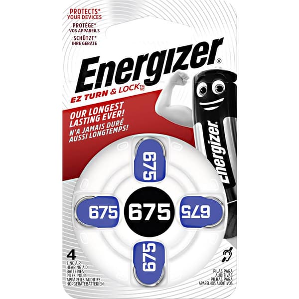 Energizer Knappcell ZA 675 1.4 V 4 st 635 mAh Zink-luft Hearing Aid PR44