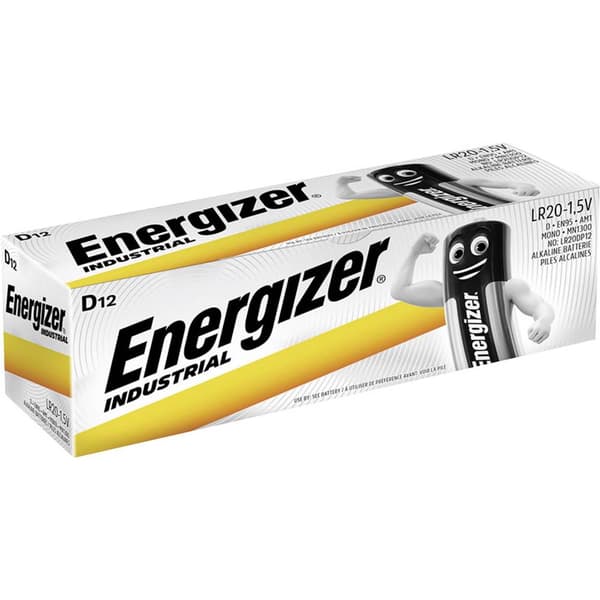 Batteri D (R20) Energizer Industrial LR20 Alkaliskt 1.5 V 12 st
