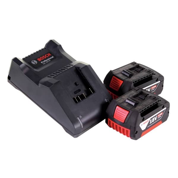 Bosch Professional 2x GBA 18V 4.0AH + GAL 18V-40 Professional 1600A019S0 Verktygsbatteri och laddare 18 V 4 Ah Li-Ion