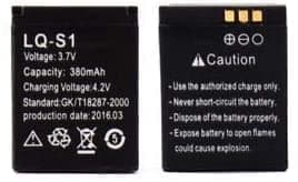 1 stk ur batteri Smart LQ-S1 genopladeligt lithiumbatteri med 380MAH kapacitet - Se batterier