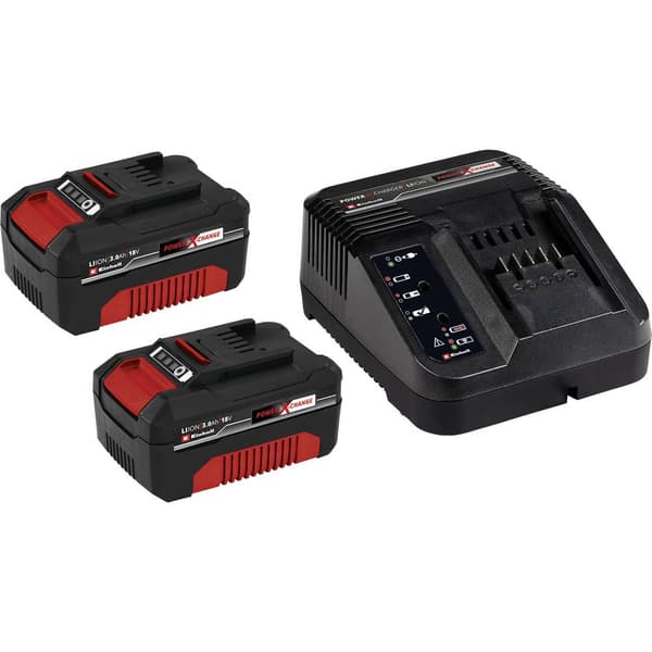 Einhell PXC-Starter-Kit 2x 3Ah & 30min PXC Kit 4512098 Verktygsbatteri och laddare 18 V 3 Ah Li-Ion