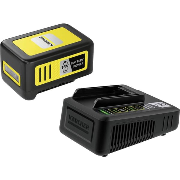Kärcher Home & Garden Battery Power 18/50 2.445-063.0 Verktygsbatteri och laddare 18 V 5 Ah Li-Ion Svart, Gul