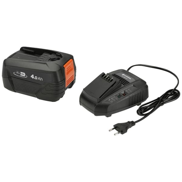 GARDENA P4A PBA 18V/72 4,0 Ah + AL 1830 CV 14908-20 Verktygsbatteri och laddare 18 V 4.0 Ah Li-Ion