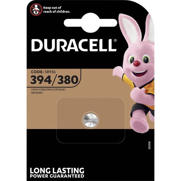 Duracell Knappcell 394 1.55 V 1 st 84 mAh Silveroxid SR936