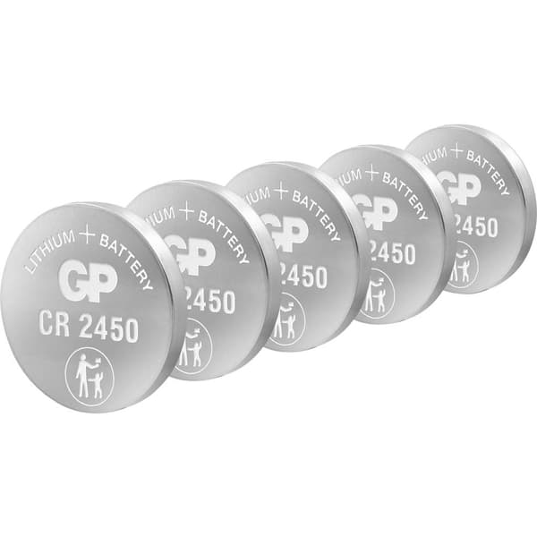 GP Knappcell CR 2450 3 V 5 st Litium GPCR2450STD954C5
