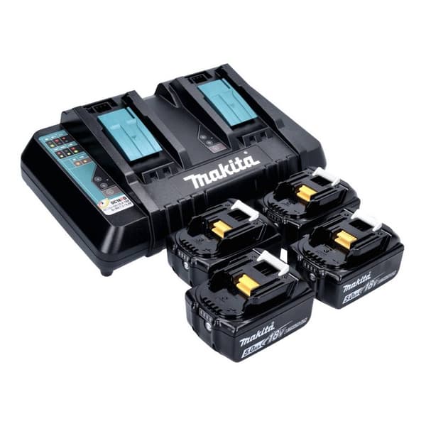 Makita BL 1850B + DC18RD 199483-0 Verktygsbatteri och laddare 18 V 5 Ah Li-Ion