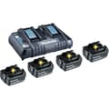Miniatyrbild 1 av 4: Makita BL 1850B + DC18RD 199483-0 Verktygsbatteri och laddare 18 V 5 Ah Li-Ion
