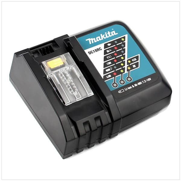 Makita BL1850B + DC18RC 197570-9 Verktygsbatteri och laddare 18 V 5 Ah Li-Ion