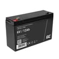Miniatyrbild 1 av 3: Green Cell AGM Batteri 6V 12Ah
