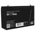 Miniatyrbillede 1 af 3: Green Cell AGM VRLA Batteri 6V 15Ah