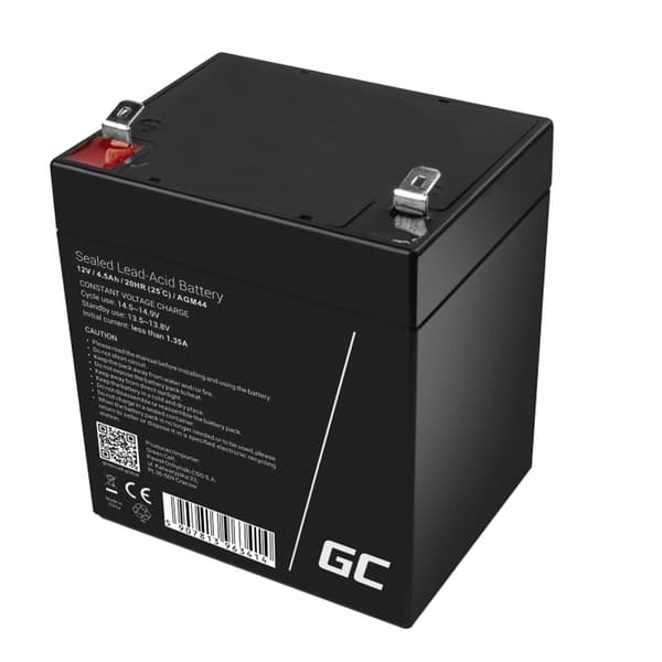 Green Cell AGM Batteri 12V 4.5Ah
