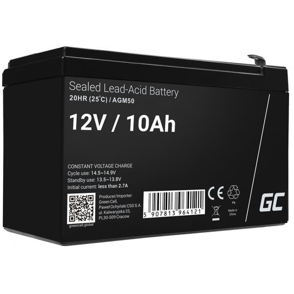 Green Cell AGM Akku 12V 10Ah