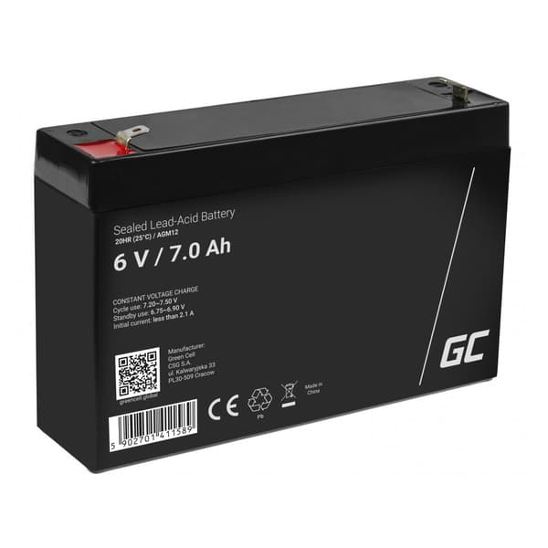 Green Cell AGM Akku 6V 7Ah