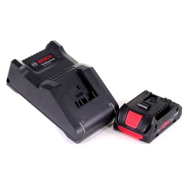 Bosch Professional ProCORE18V 4.0Ah + GAL 18V-40 Professional 1600A01U7U Verktygsbatteri och laddare 18 V 4 Ah Li-Ion