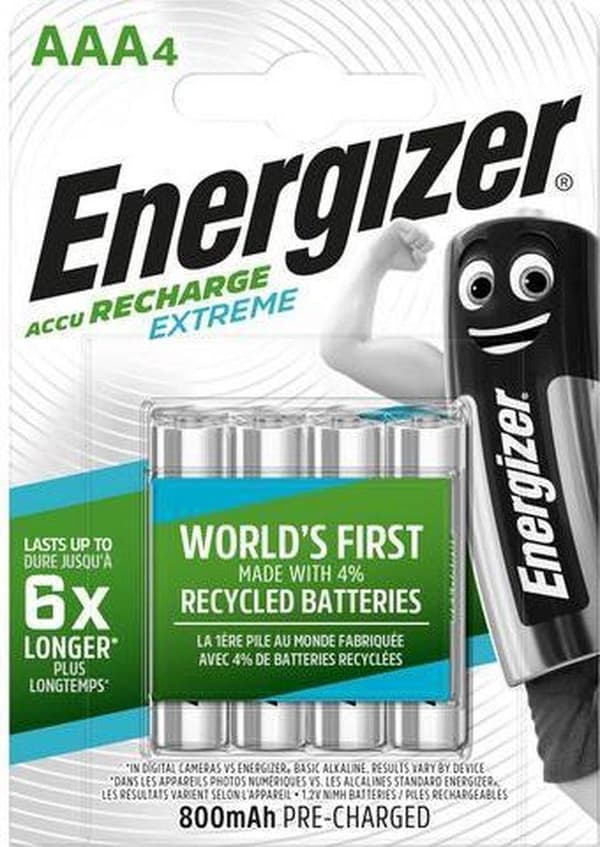 Energizer ENR Recharge Extreme 800 AAA BP4