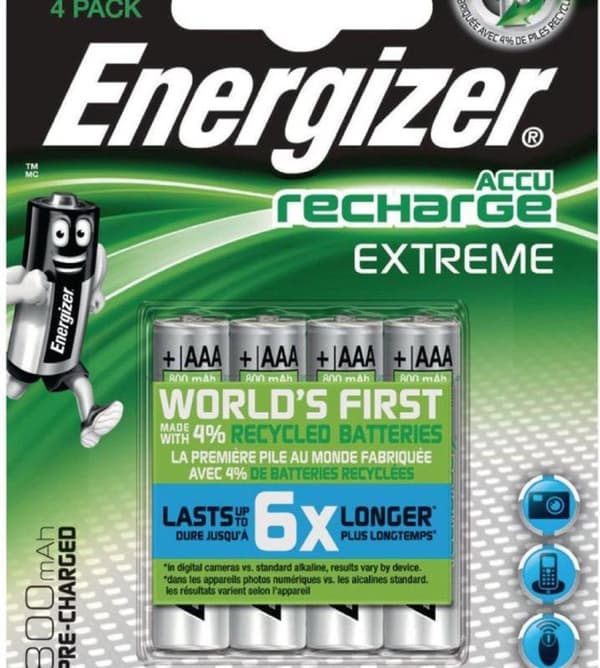 Energizer ENR Recharge Extreme 800 AAA BP4