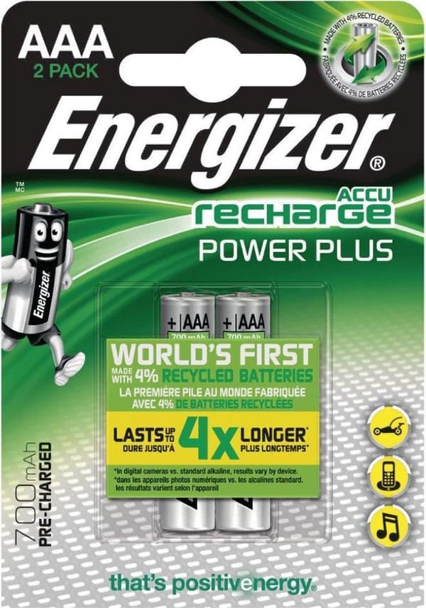 Energizer Power Plus AAA genopladeligt batteri Nikkel-metalhydrid (NiMH)