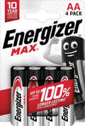 Pikkukuva 1 / 6: ENERGIZER MAX MIGNON (AA) 4 ST Max Mignon (AA) 4 kappaletta (E303323700)