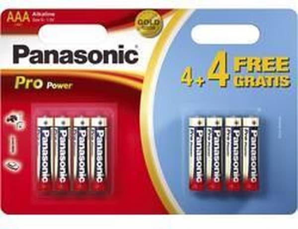 Panasonic Pro Power AAA 4+4 kertakäyttöinen 1,5 V alkaliparisto