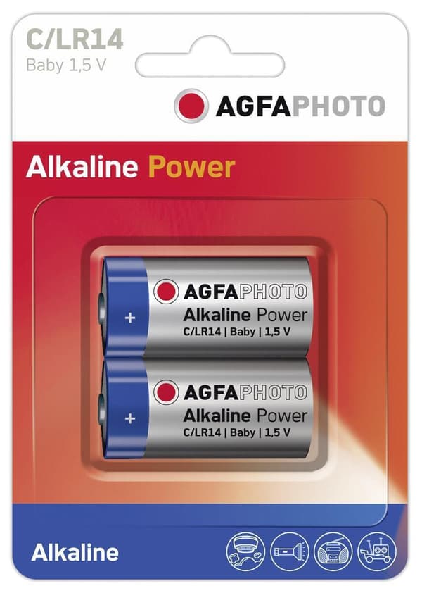 AgfaPhoto LR14 Engangsbatteri Alkaline