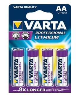 Varta Professional - Batteri 4 x AA Li 2900 mAh (06106 301 404)