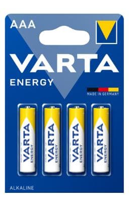 VARTA Pack-familie med 30 stakke Alcalines Energy AAA (LR03) 1,5V