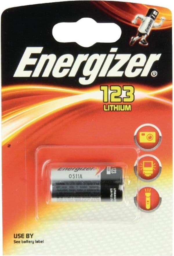 Energizer photo lithium cr123a batteri - 1 stk