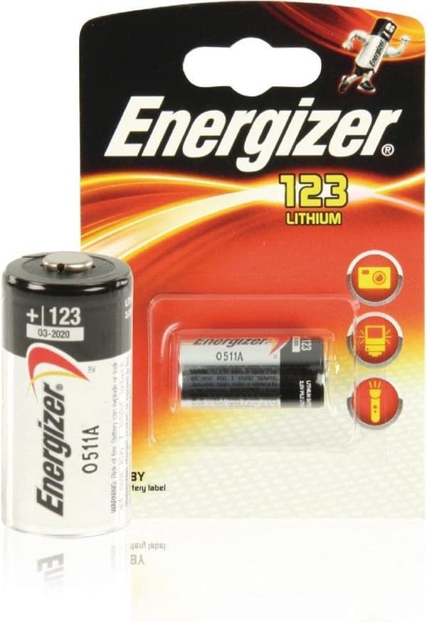 Energizer photo lithium cr123a batteri - 1 stk